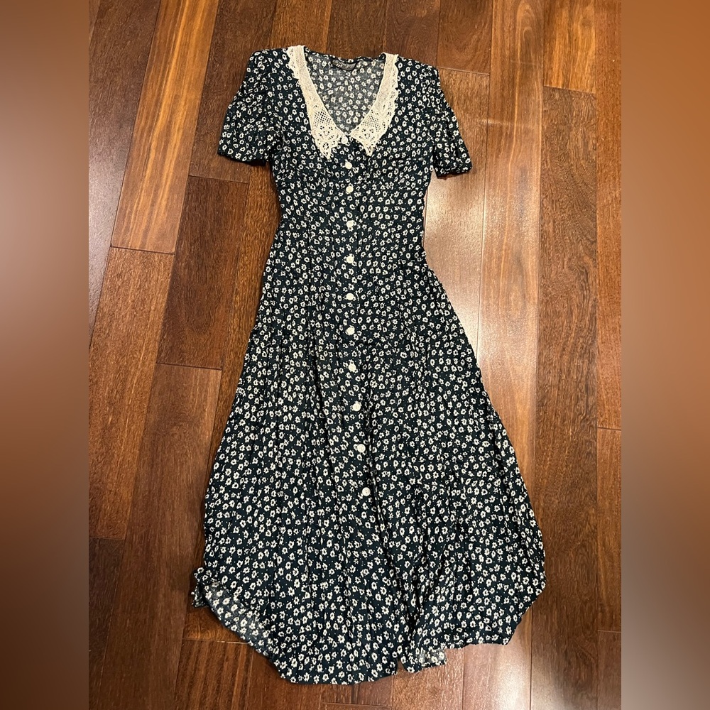 Vintage Floral Dress Cottagecore Sezane - Picture 2 of 7